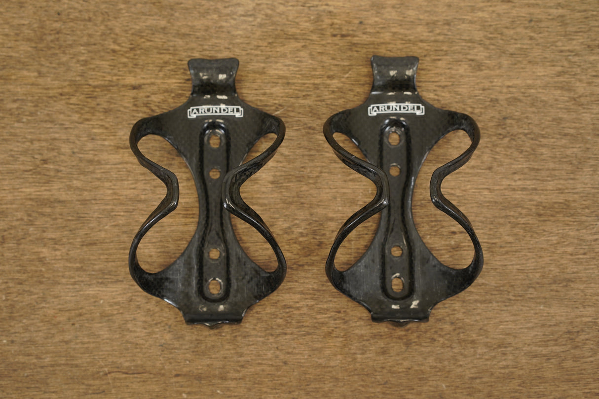 (2) Arundel Mandible Carbon Water Bottle Cages 53g