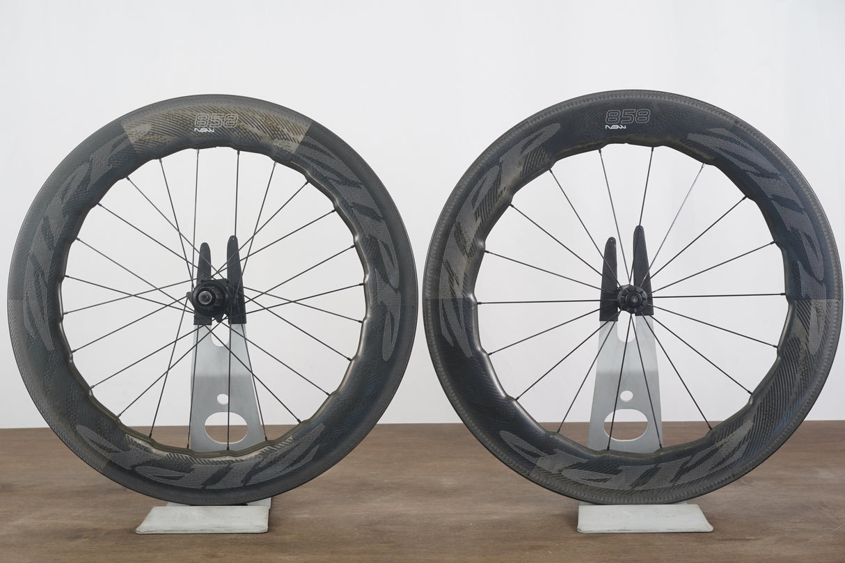 Zipp 858 NSW Cognition Carbon Tubeless Clincher Rim Brake Wheelset 11 Speed