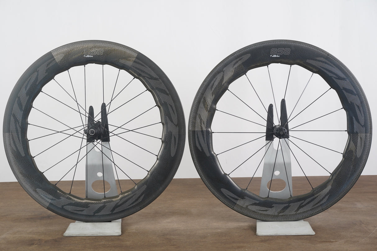 Zipp 858 NSW Cognition Carbon Tubeless Clincher Rim Brake Wheelset 11 Speed