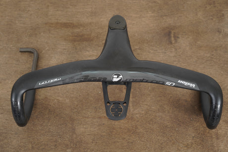 40cm Vision Metron 5D 120mm -6 Degree Integrated Carbon Barstem Handlebar 1 1/8"