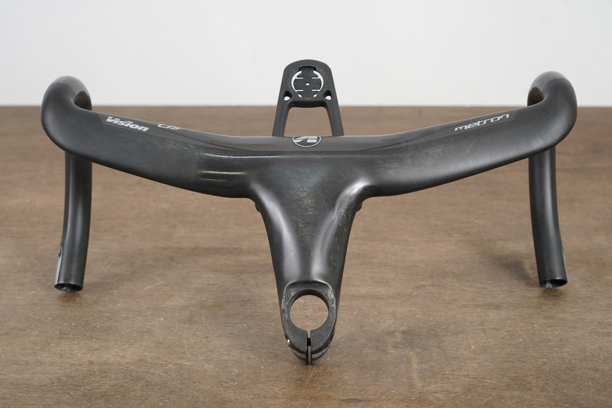 40cm Vision Metron 5D 120mm -6 Degree Integrated Carbon Barstem Handlebar 1 1/8"