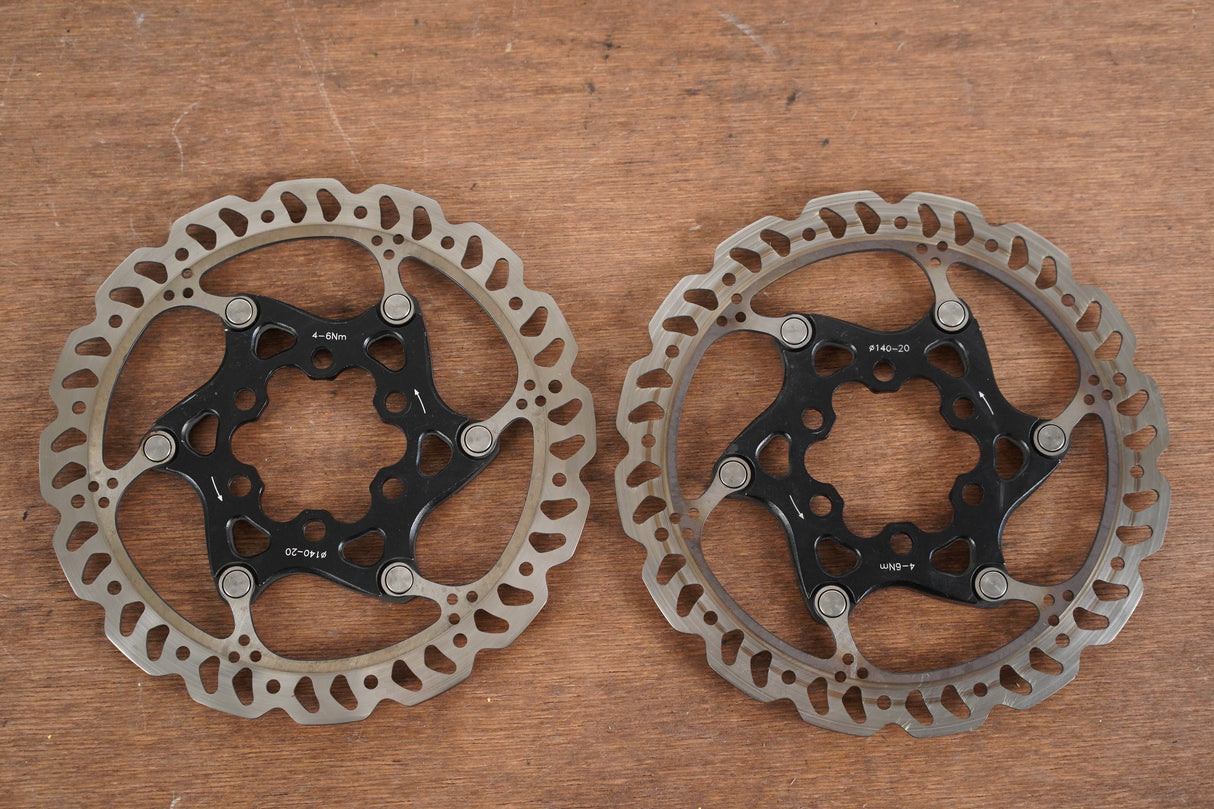 (2) 140mm 6-Bolt Disc Brake Rotors Road Gravel CX MTB