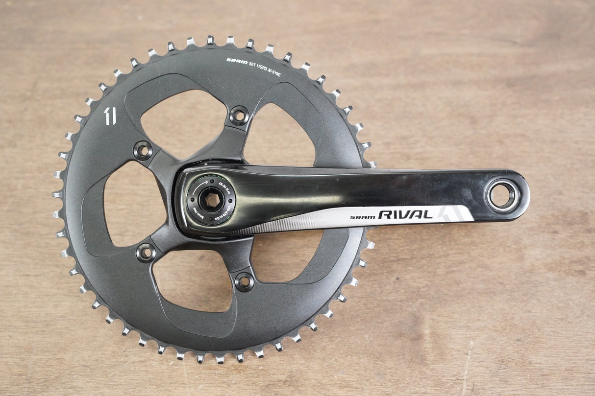 175mm 50T 1x BB30 SRAM Rival 22 11 Speed Road Crankset