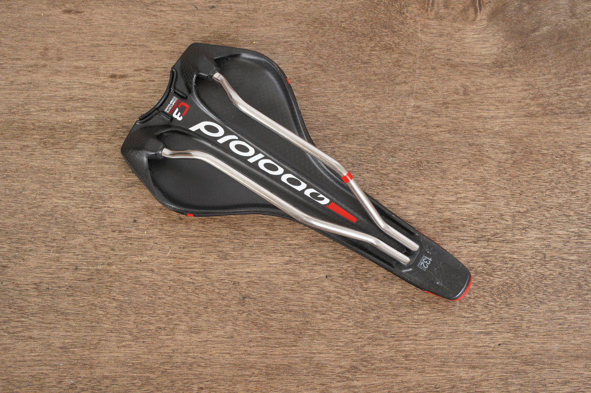 132mm Prologo Zero C3 TiroX Rail Carbon Road Saddle 187g