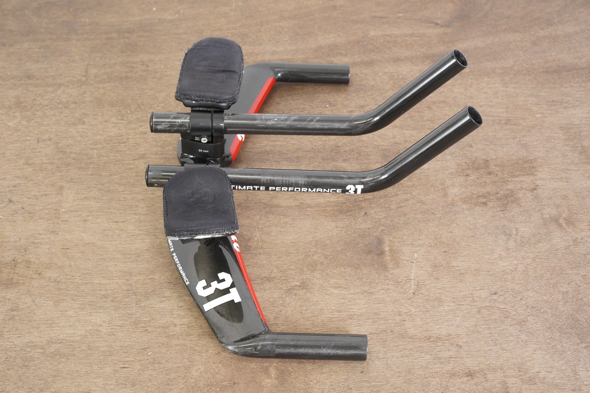 42cm 3T Brezza II Team Carbon Base Bar + Carbon 3T Extensions TT Triathlon Handlebar