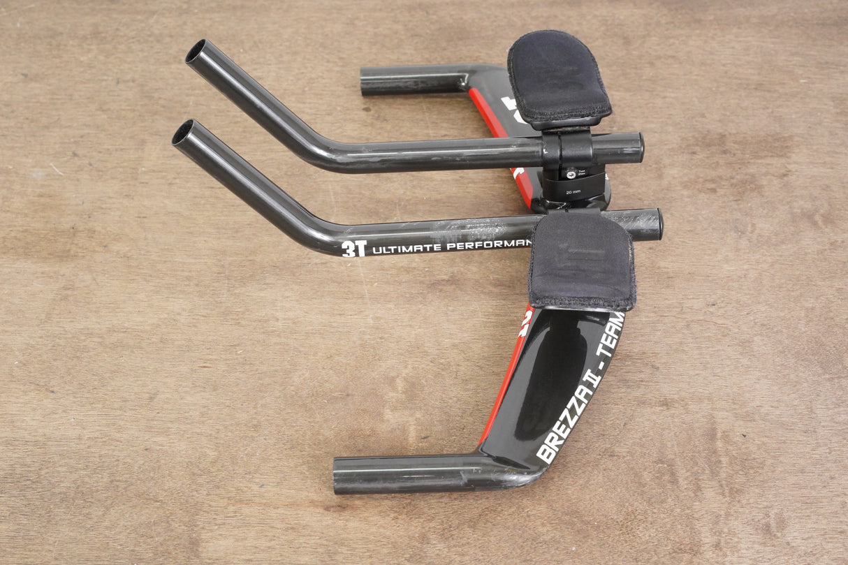 42cm 3T Brezza II Team Carbon Base Bar + Carbon 3T Extensions TT Triathlon Handlebar