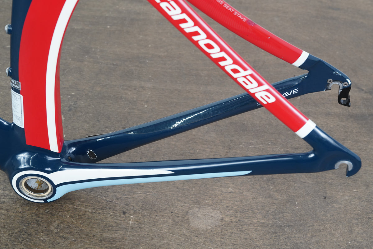 51cm Cannondale Slice Hi-Mod Carbon Rim Brake TT Triathlon Frameset HiMod