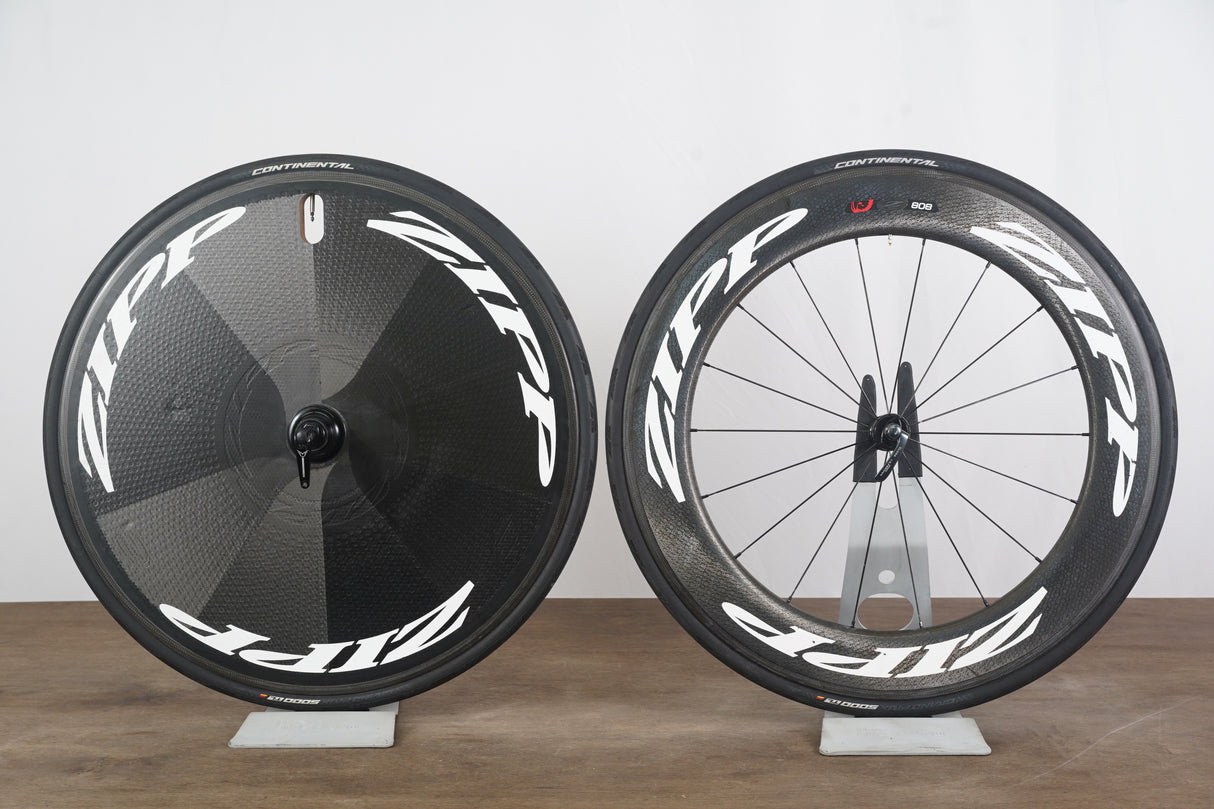 Zipp 808 Firecrest/900 Disc Carbon Clincher Rim Brake Wheelset Shimano/SRAM 11