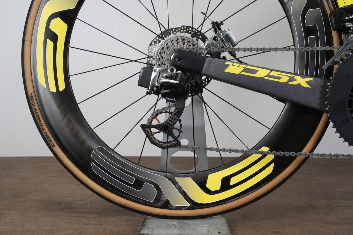 56cm Cervelo P5X SRAM Red eTap OSPW Mechanical Disc Brake Carbon TT Triathlon Bike