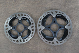 NEW TAKE-OFF (2) 160mm/140mm Shimano XTR RT-MT900 Center Lock Disc Rotors