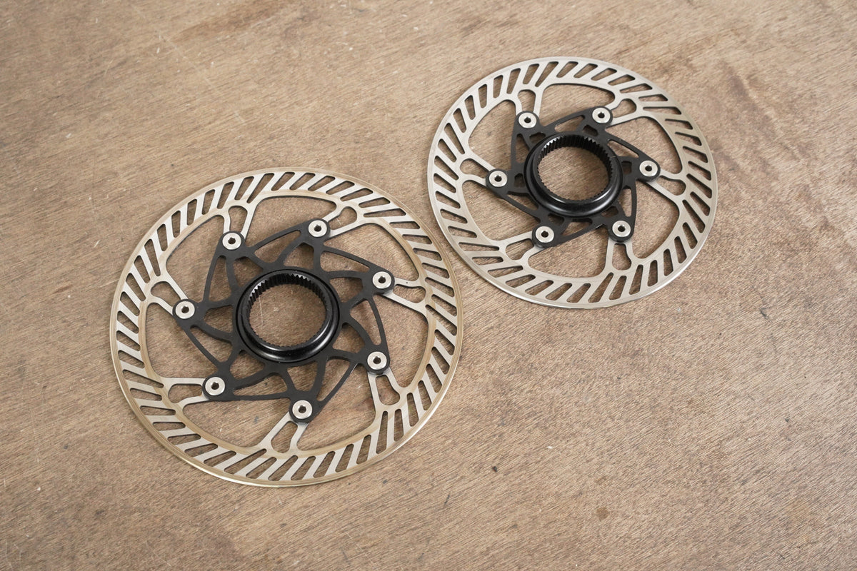 (2) 160mm/140mm Campagnolo 03 AFS Center Lock Disc Brake Rotors