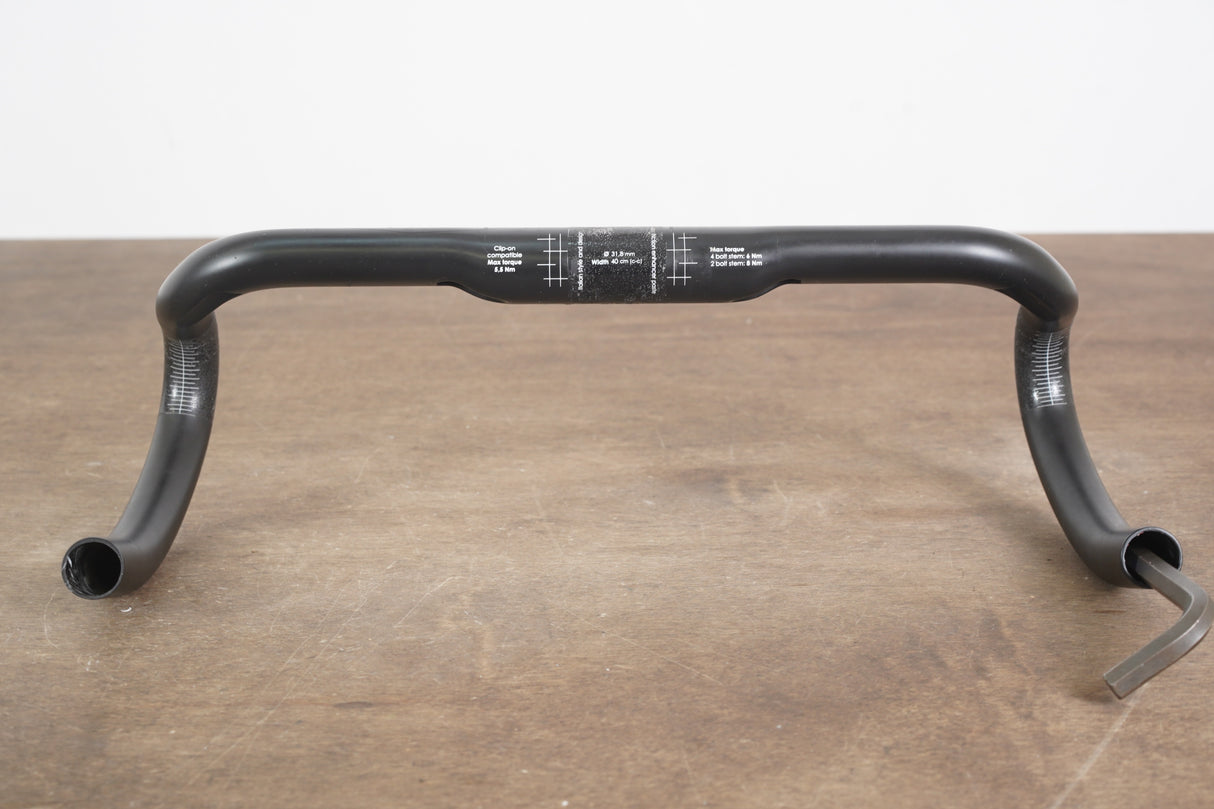 40cm 3T Ergonova Team Stealth Carbon Compact Road Handlebar 31.8mm