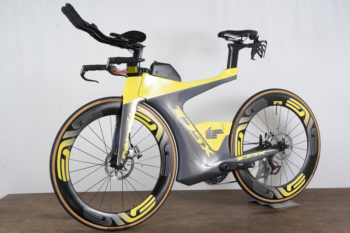 56cm Cervelo P5X SRAM Red eTap OSPW Mechanical Disc Brake Carbon TT Triathlon Bike