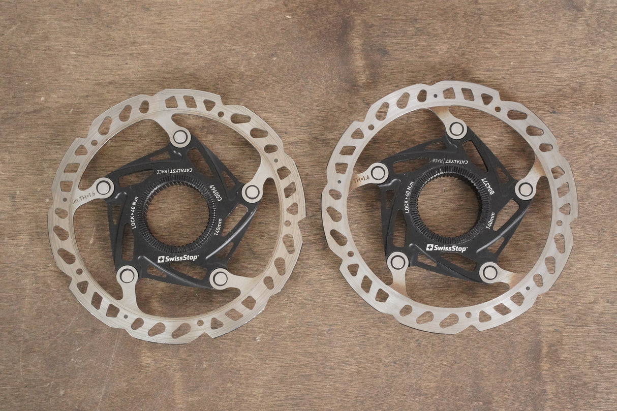 (2) 140mm SwissStop Catalyst Race Center Lock Disc Brake Rotors