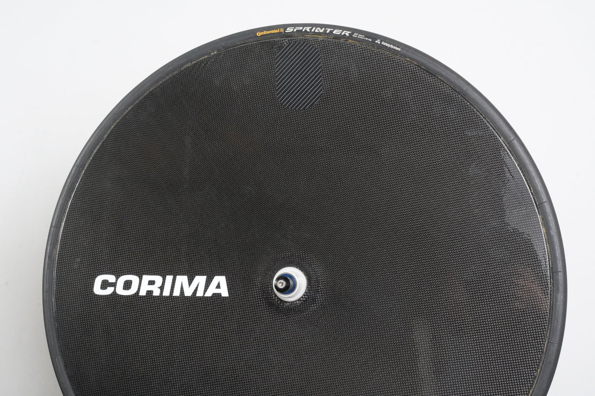 Corima Disc Tubular Carbon Track Wheelset + Wheel Bags Fixed Gear
