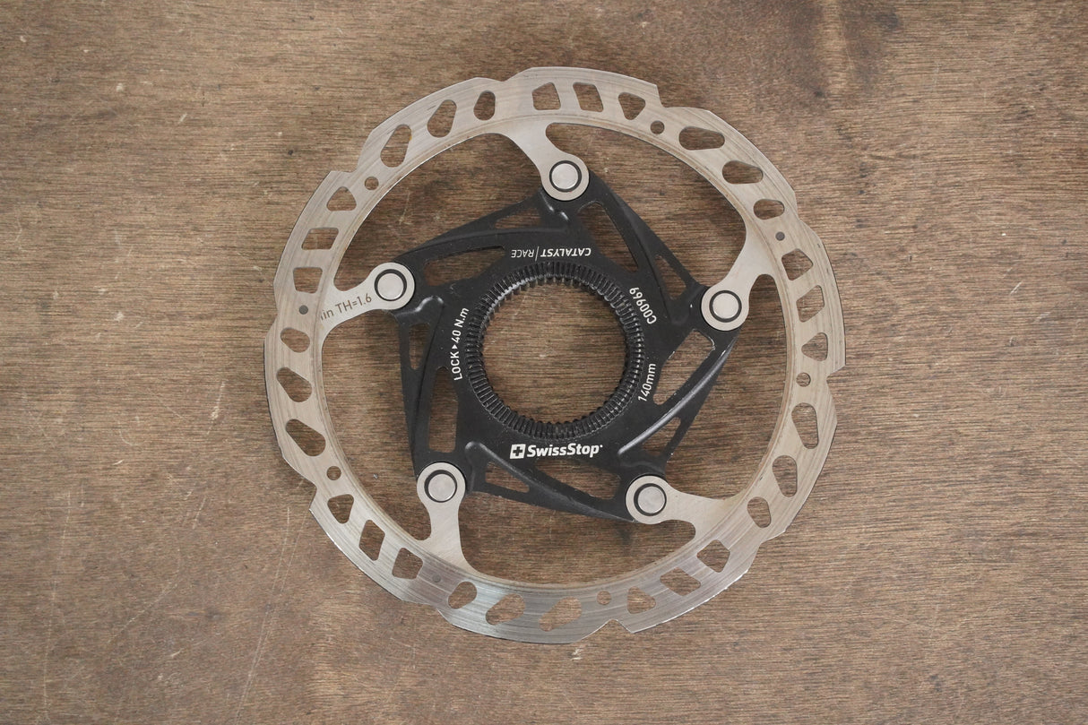 (2) 140mm SwissStop Catalyst Race Center Lock Disc Brake Rotors