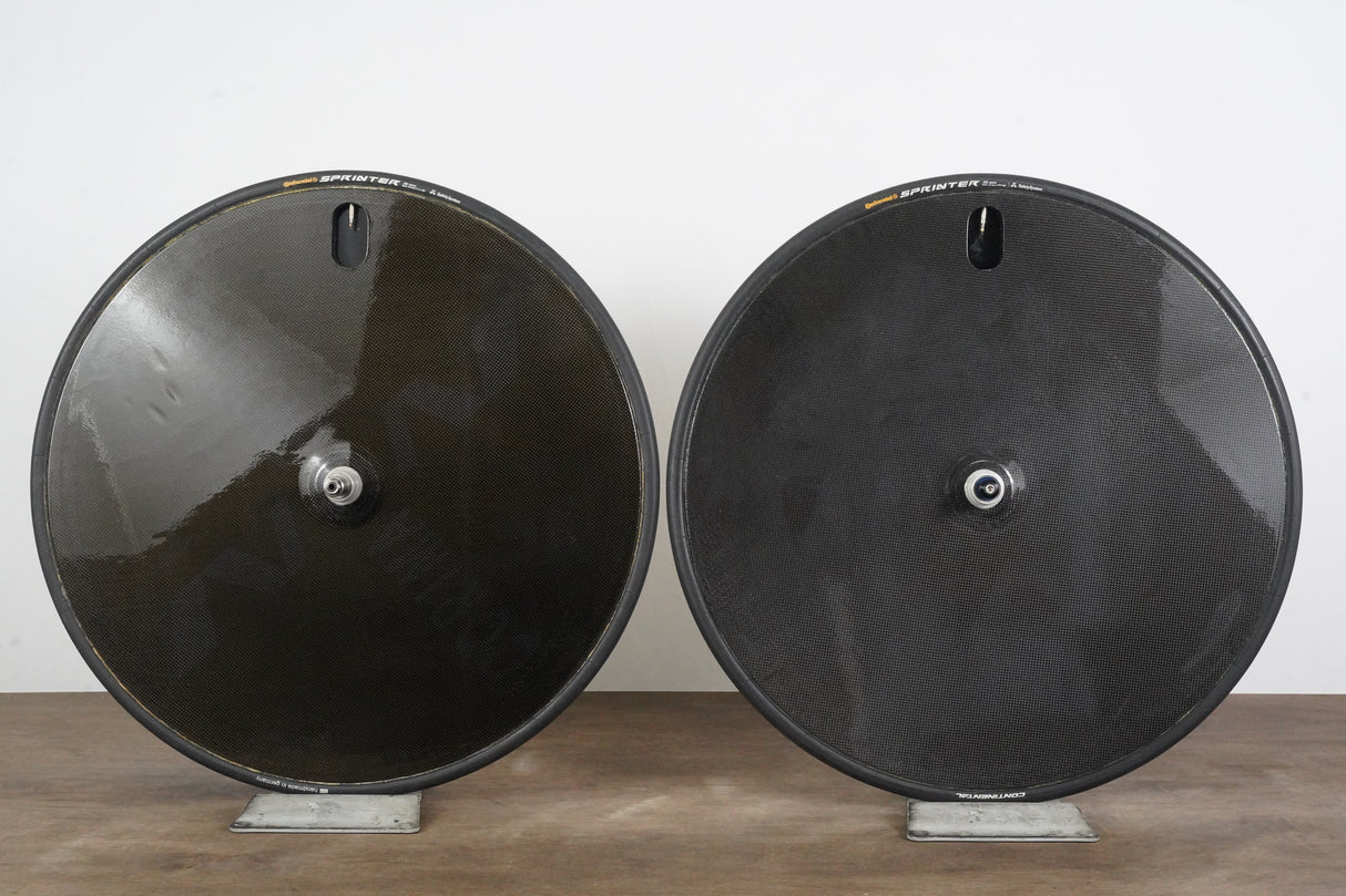 Corima Disc Tubular Carbon Track Wheelset + Wheel Bags Fixed Gear