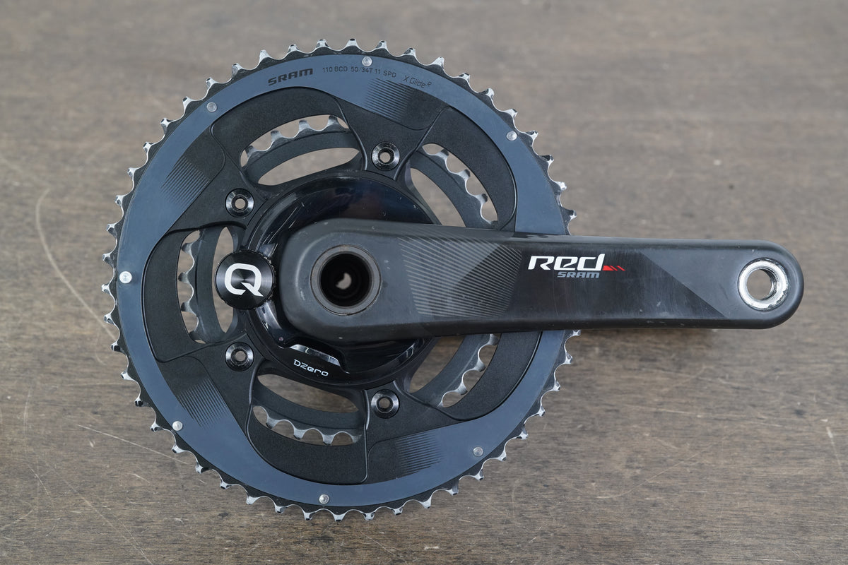 172.5mm 50/34T GXP SRAM Red 22 Quarq DZero Power Meter Crankset 698g