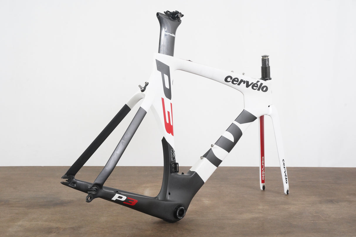 51cm Cervelo P3 Carbon Aero Rim Brake TT Triathlon Frameset