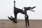 54cm Ventum One Carbon Aero TT Triathlon Rim Brake Frameset + Handlebar