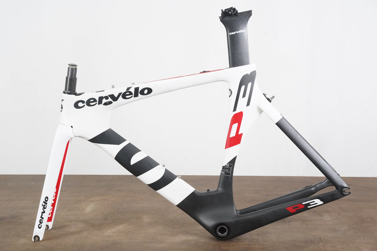 51cm Cervelo P3 Carbon Aero Rim Brake TT Triathlon Frameset