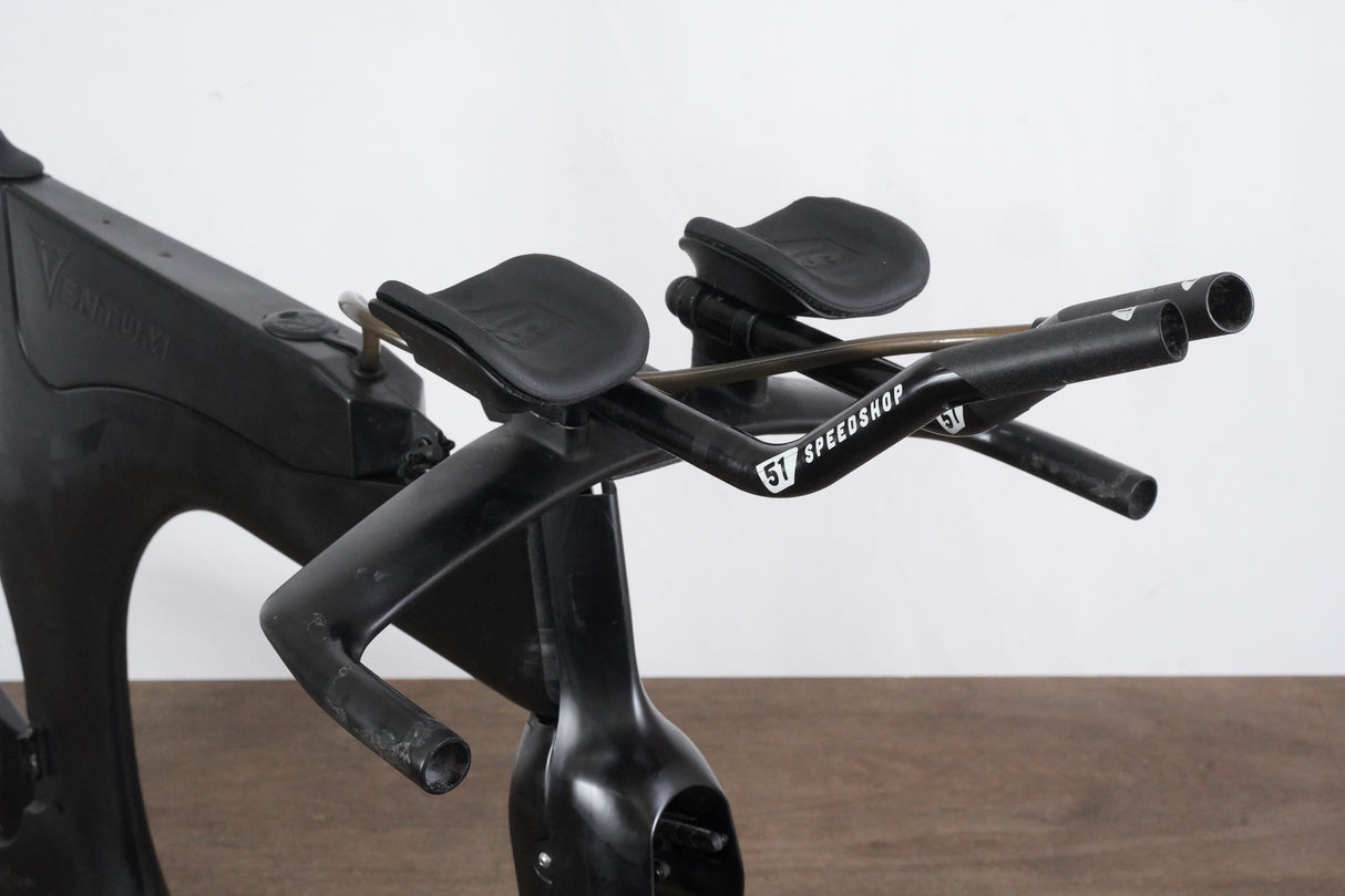 54cm Ventum One Carbon Aero TT Triathlon Rim Brake Frameset + Handlebar