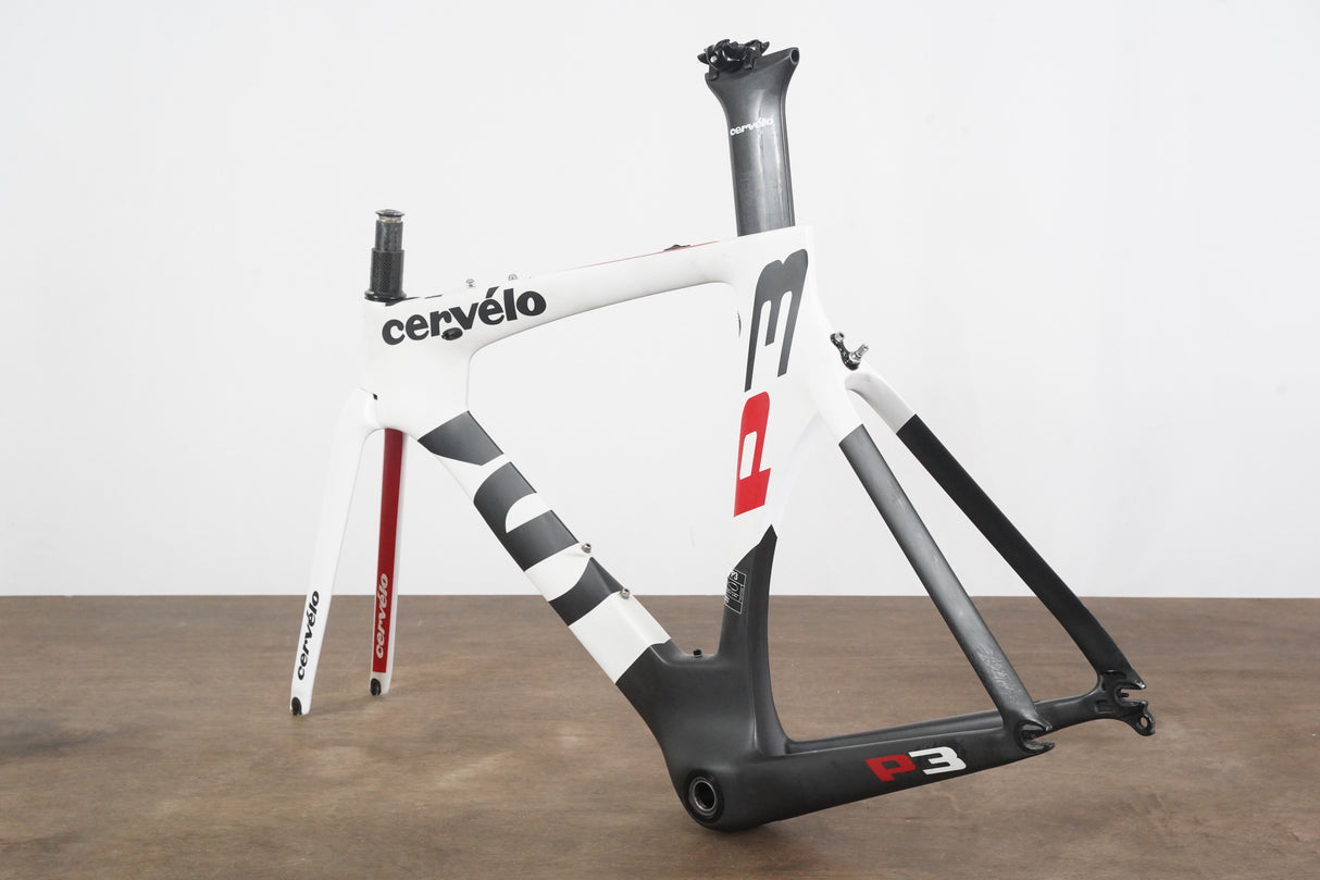 51cm Cervelo P3 Carbon Aero Rim Brake TT Triathlon Frameset