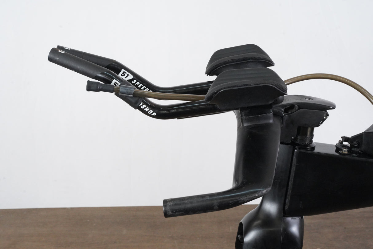 54cm Ventum One Carbon Aero TT Triathlon Rim Brake Frameset + Handlebar