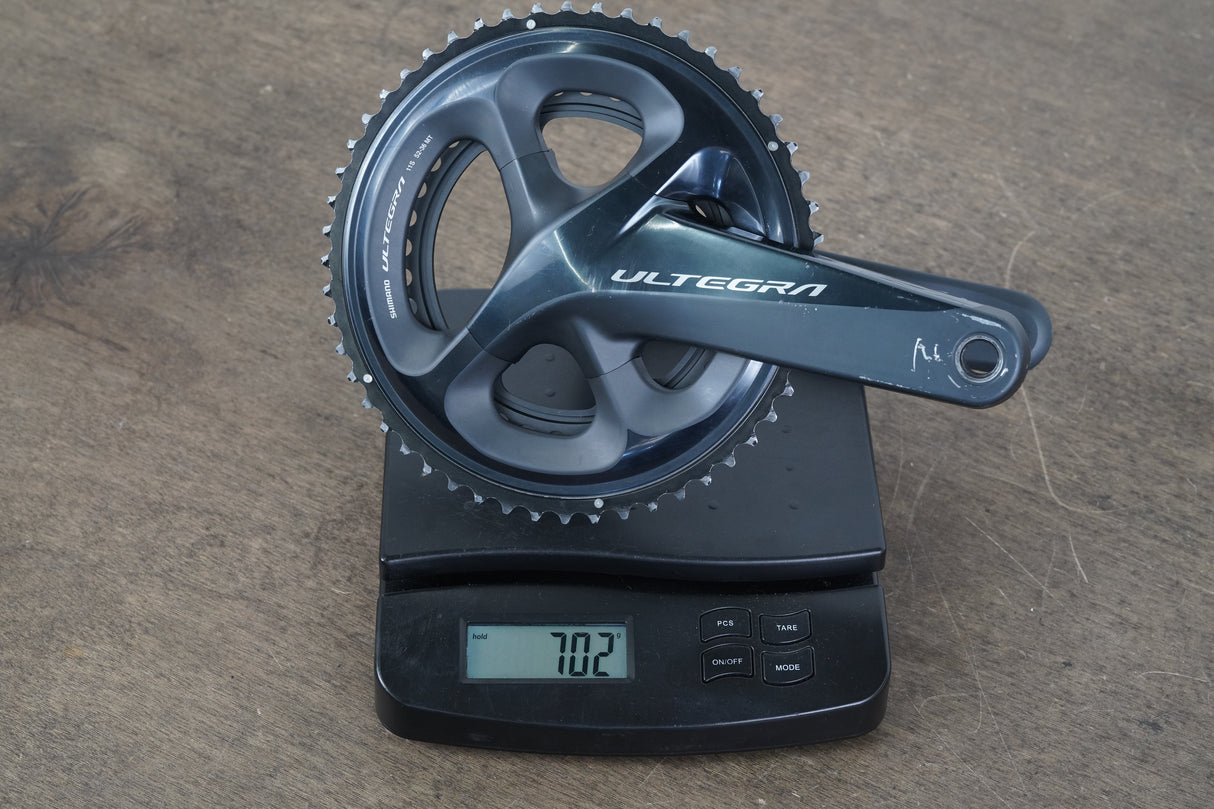 172.5mm 52/36T Shimano Ultegra FC-R8000 Stages Power Meter Crankset 8000 702g