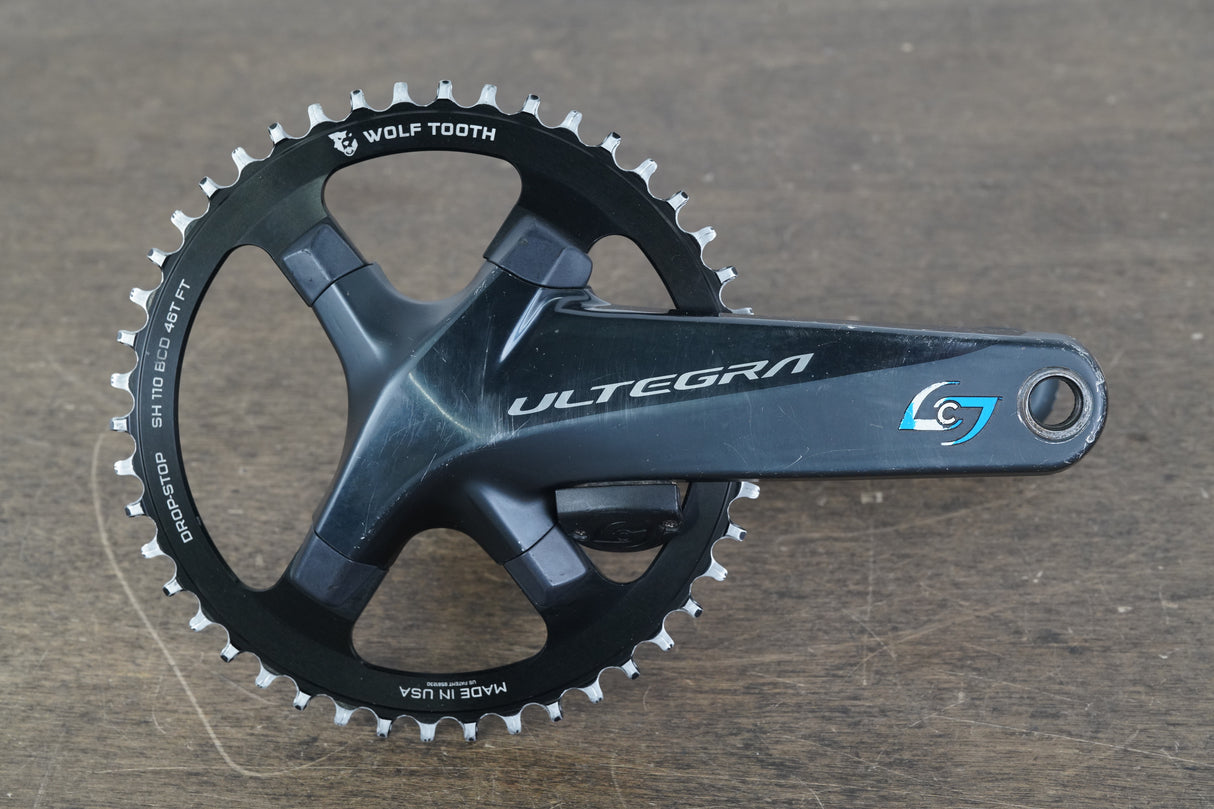 175mm 46T 1x Shimano Ultegra FC-R8000 Stages Power Meter Crankset 8000 661g