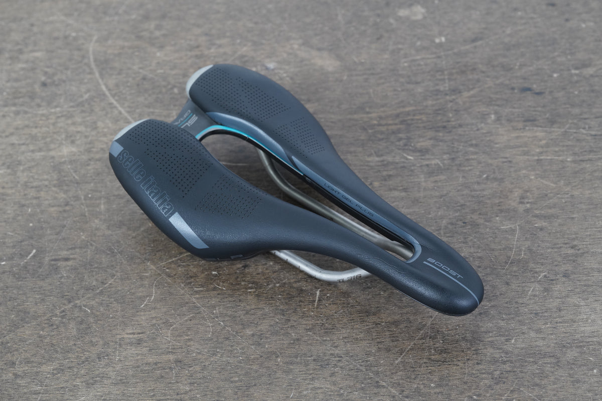 130mm Selle Italia SLR Boost Gravel Titanium 316 Rail Road Saddle 197g