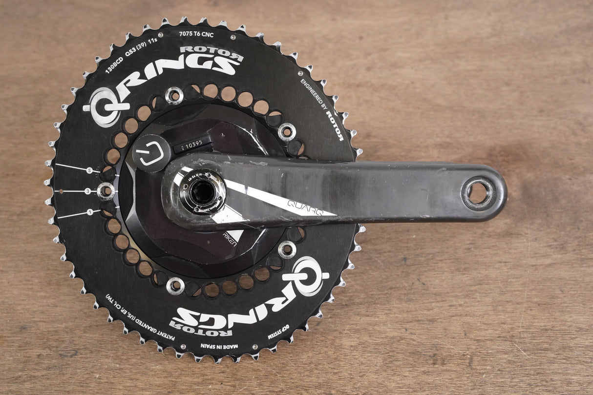 172.5mm 53/39T BB30 Quarq Rotor Q Rings Power Meter Crankset