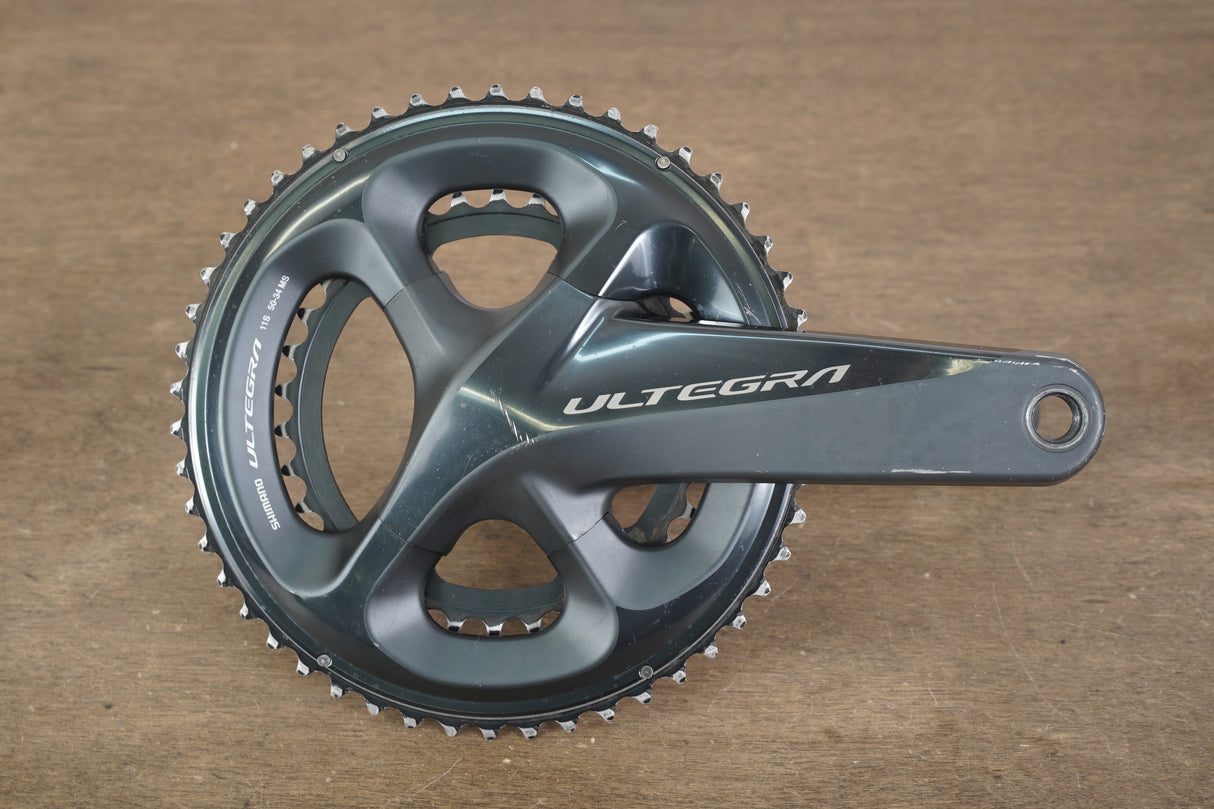 170mm 50/34T Shimano Ultegra FC-R8000 11 Speed Crankset 8000