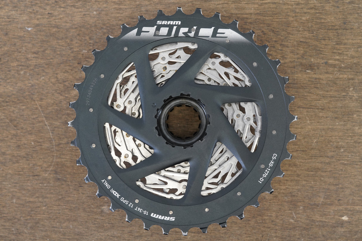 10-36T SRAM Force CS-XG-1270-D1 12 Speed Road Cassette 309g