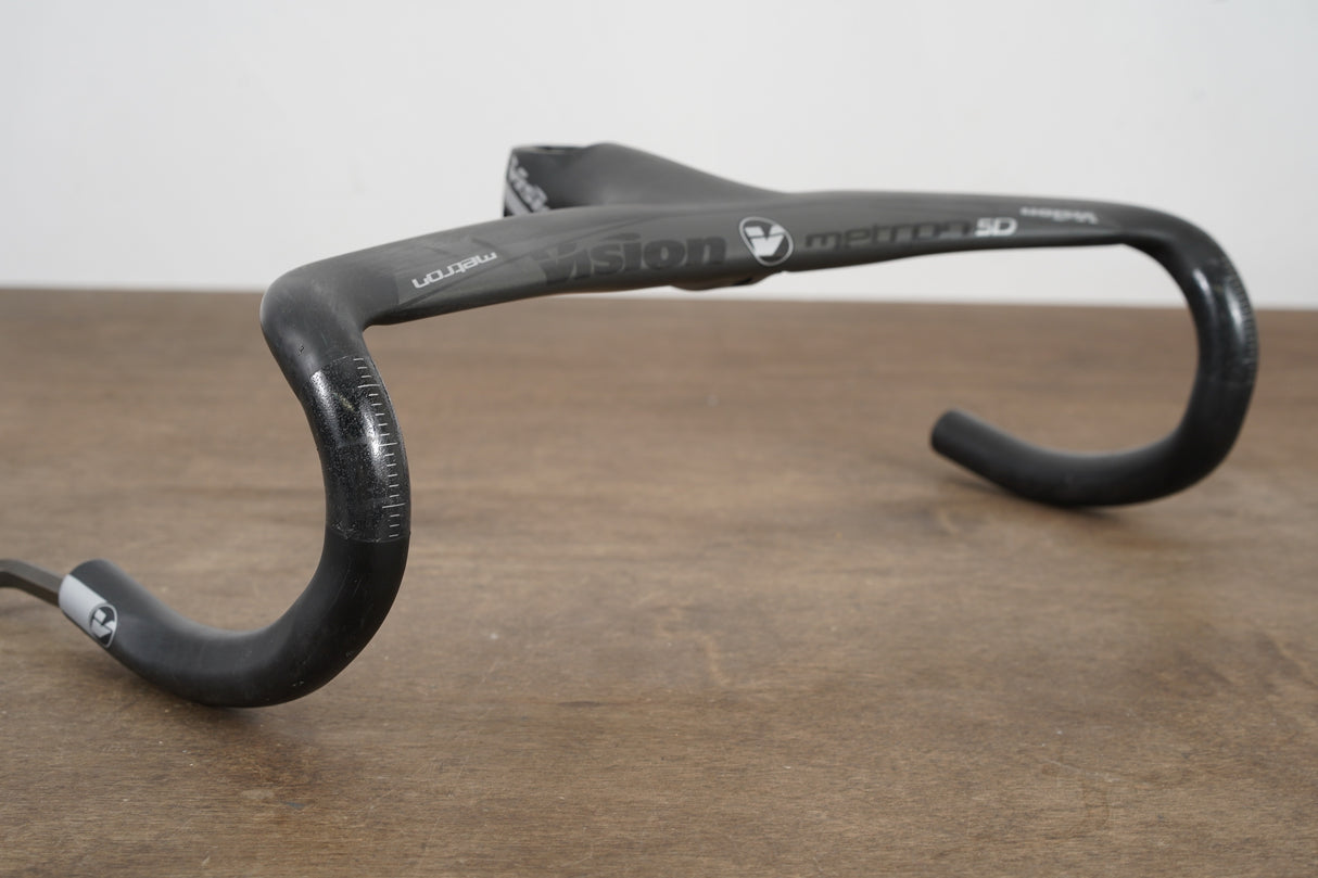 42cm 100mm -6 Degree Vision Metron 5D Integrated Carbon Barstem Handlebar 1 1/8"