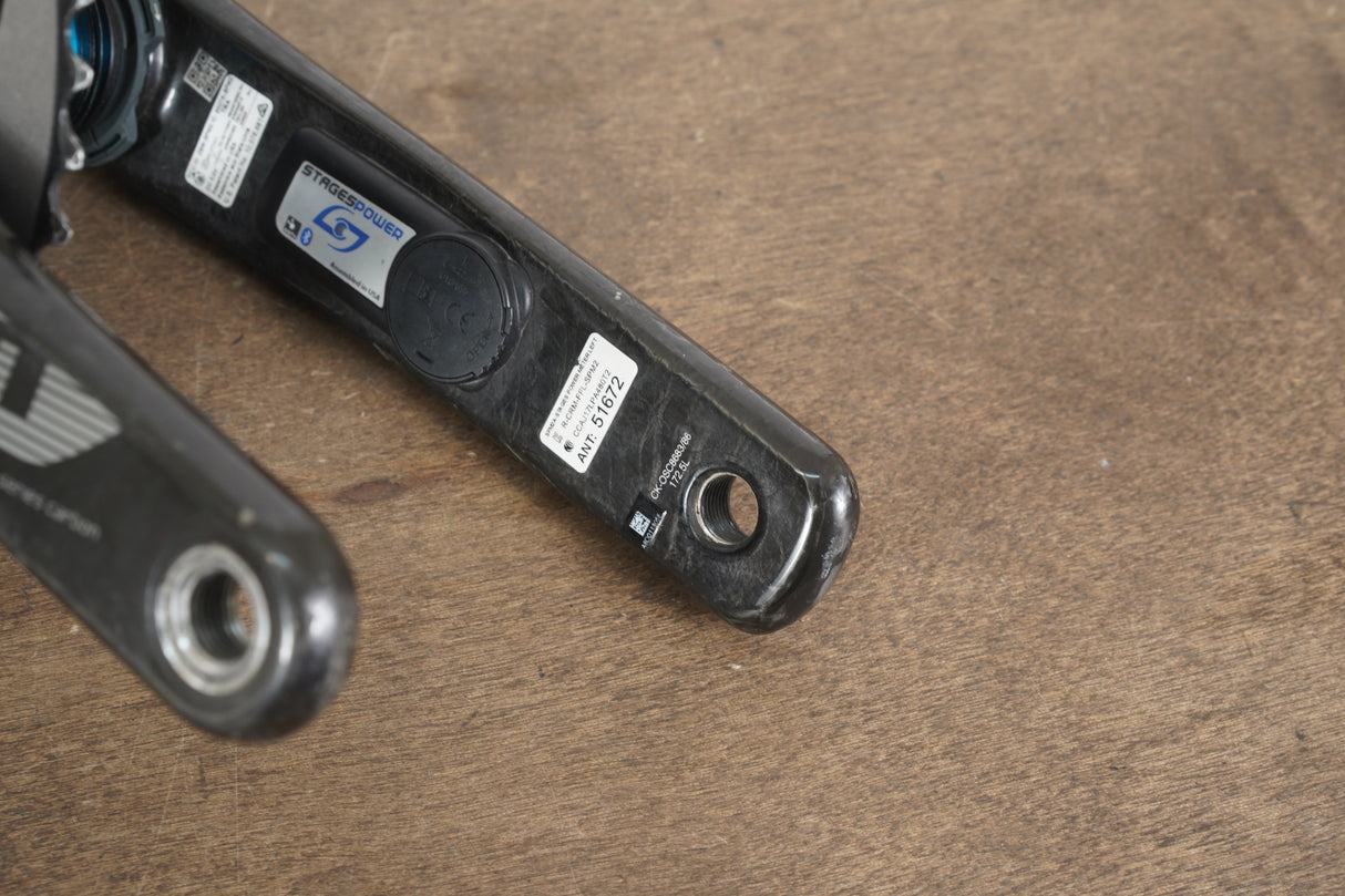 172.5mm 50/34T  BB30 SRAM S900 Stages Power Meter Carbon Crankset