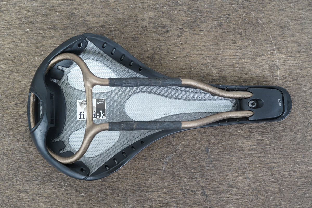 143mm Fizik Kurve Bull Soft Alloy Rail Road Saddle 229g