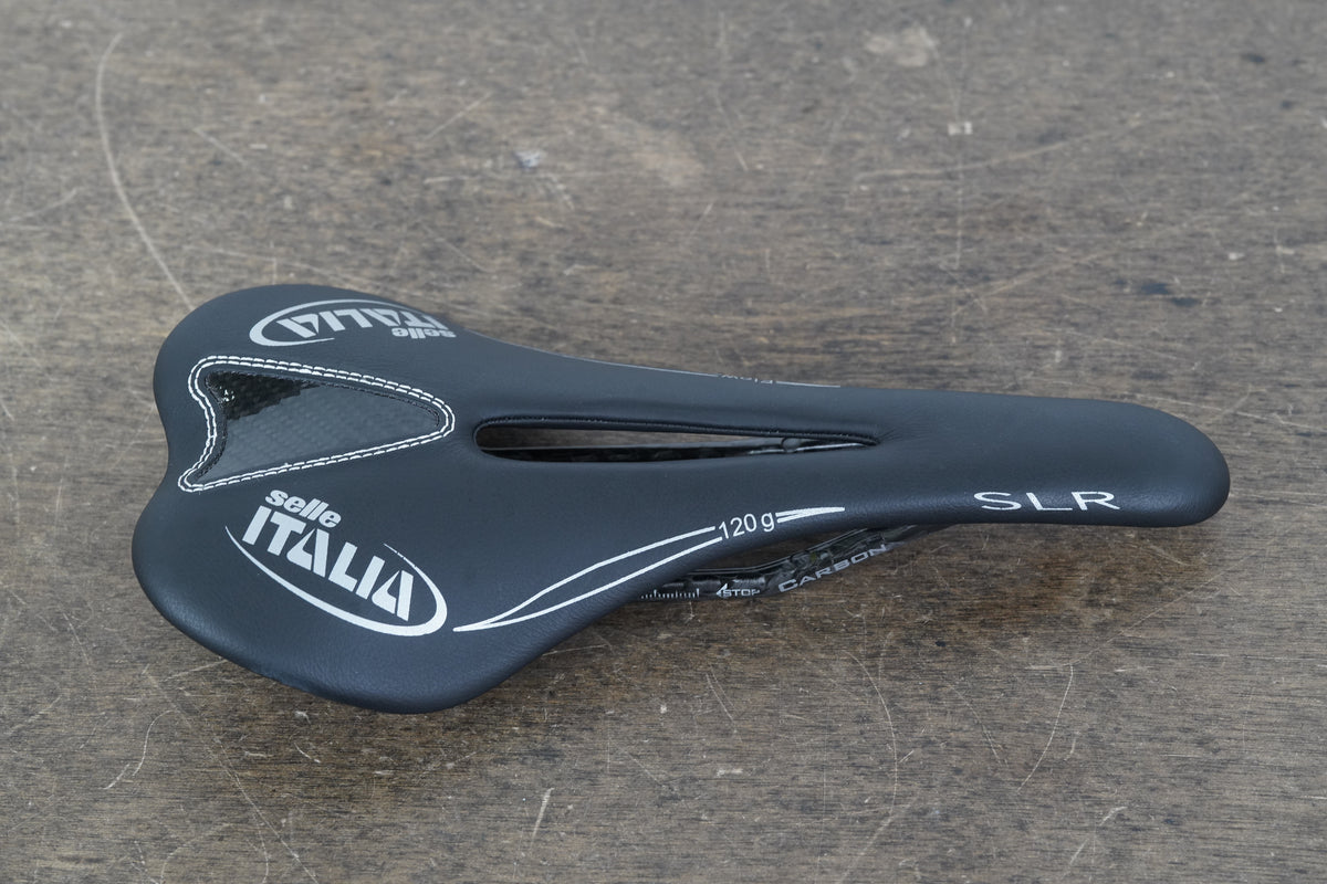 130mm Selle Italia SLR Flow Carbon Rail Road Saddle 147g