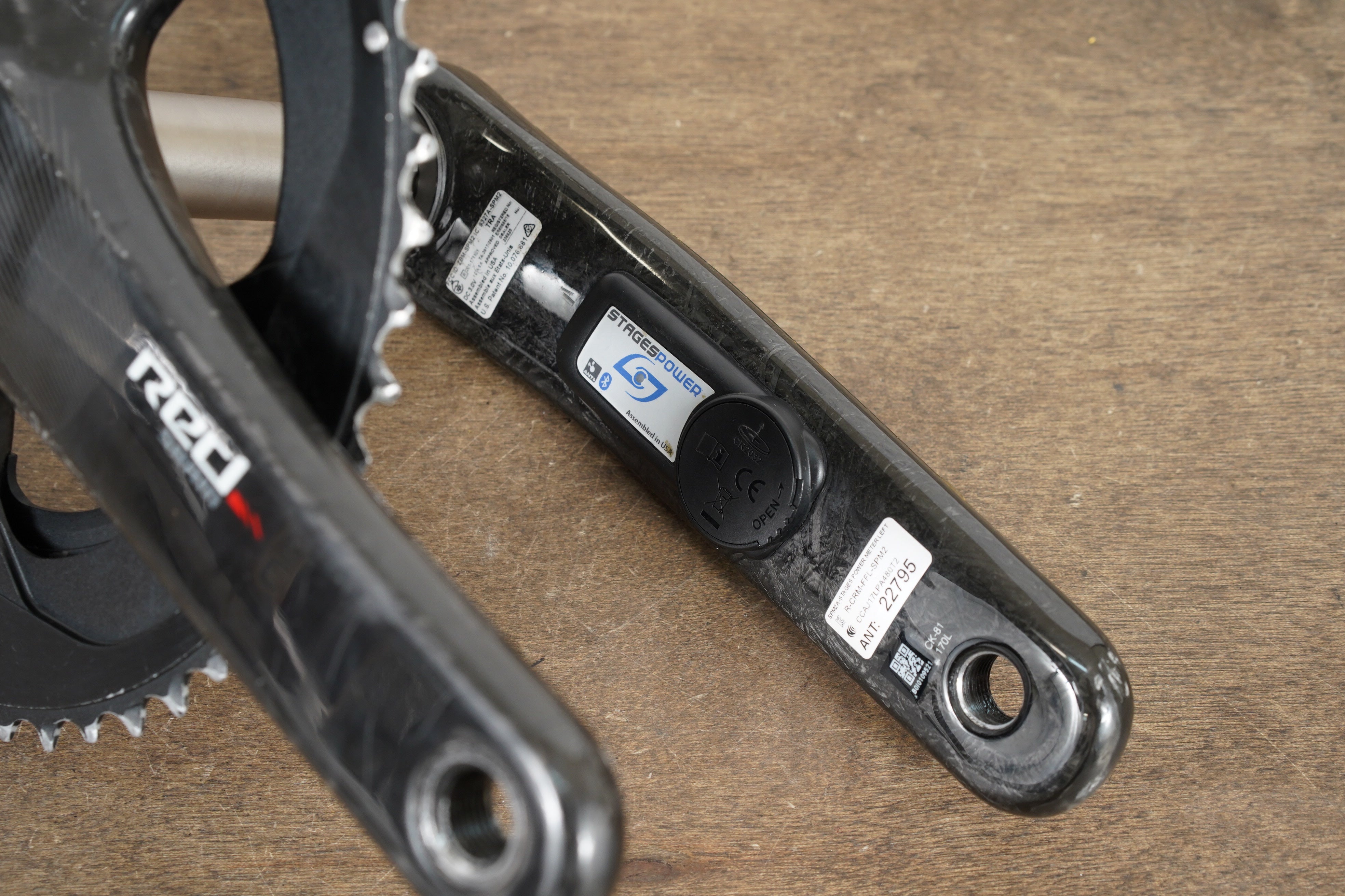 170mm 53/39T GXP SRAM Red 22 Stages Power Meter Carbon Crankset