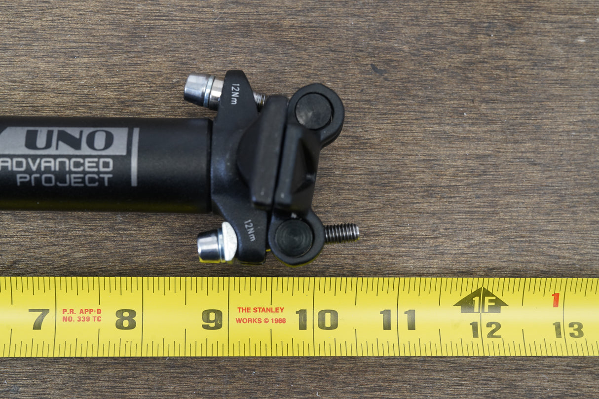 27.2mm Uno Advanced Project Alloy 0 Setback Road Seatpost 252g