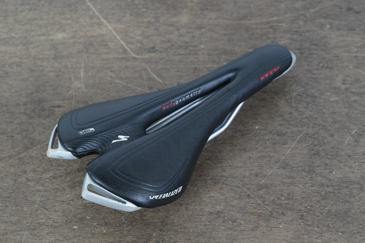 130mm Specialized Toupe Gel Comp Cr-Mo Rail Road Saddle 246g