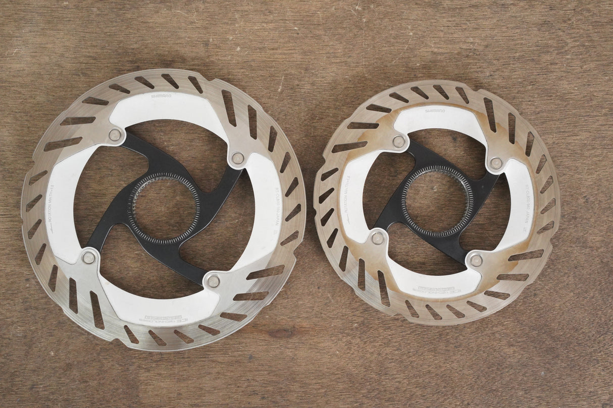 (2) 140mm/160mm Shimano Ultegra/GRX RT-CL800 Center Lock Disc Brake Rotors