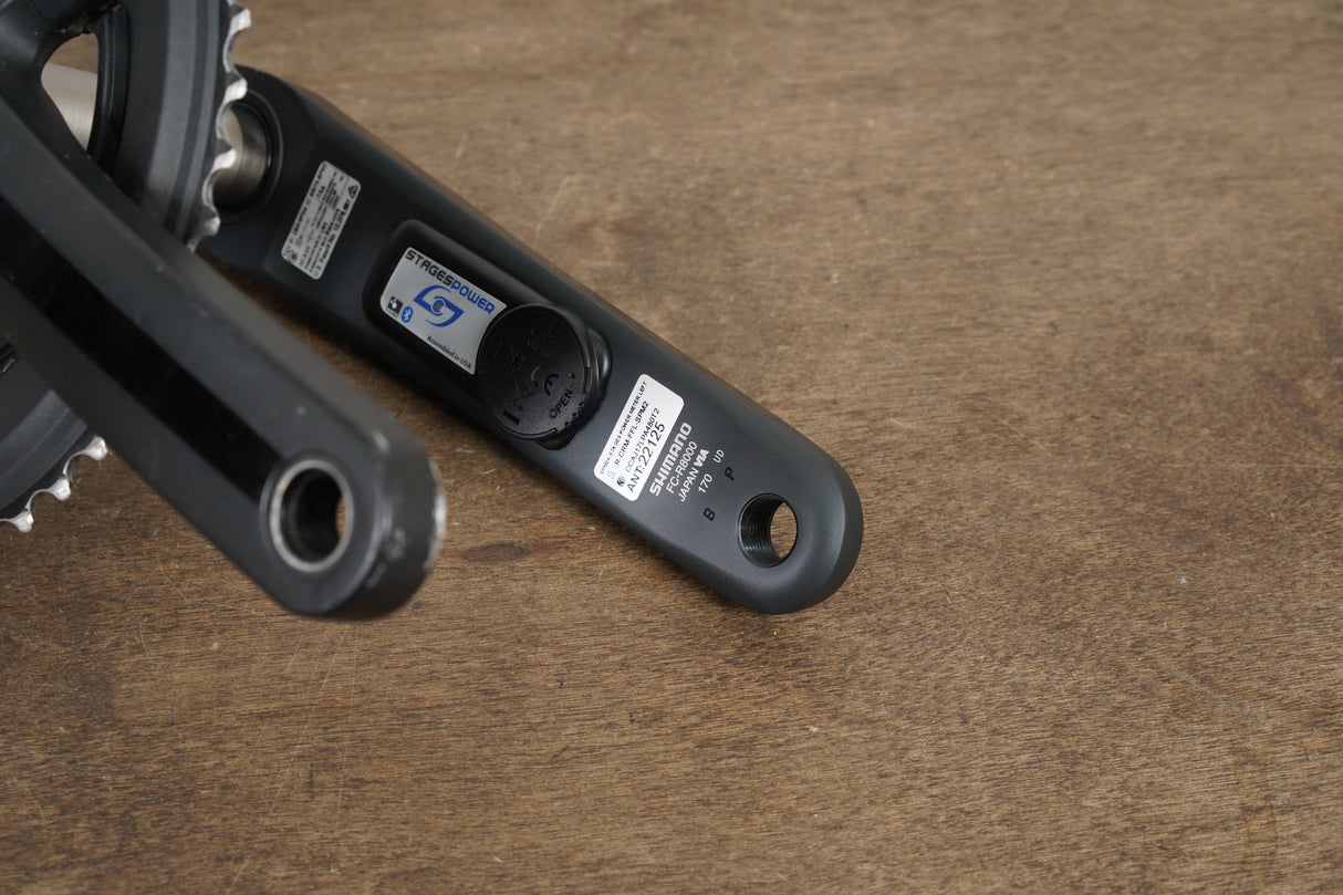 170mm 50/34T Shimano 105 FC-R8000/FC-5800 Stages Power Meter Crankset