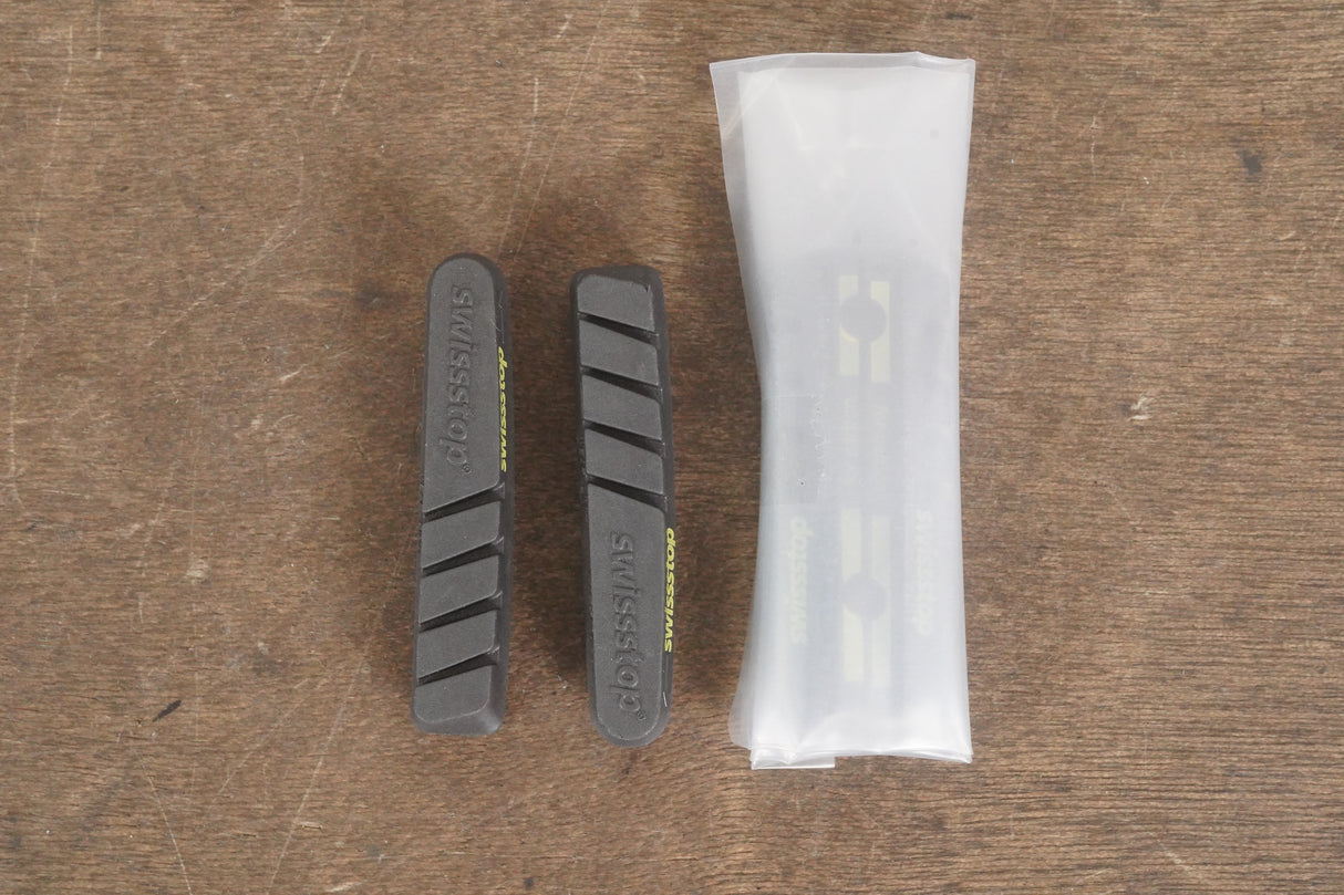 (2 Pairs) SwissStop Flash EVO Black Prince Carbon Rim Brake Pads Shimano/SRAM