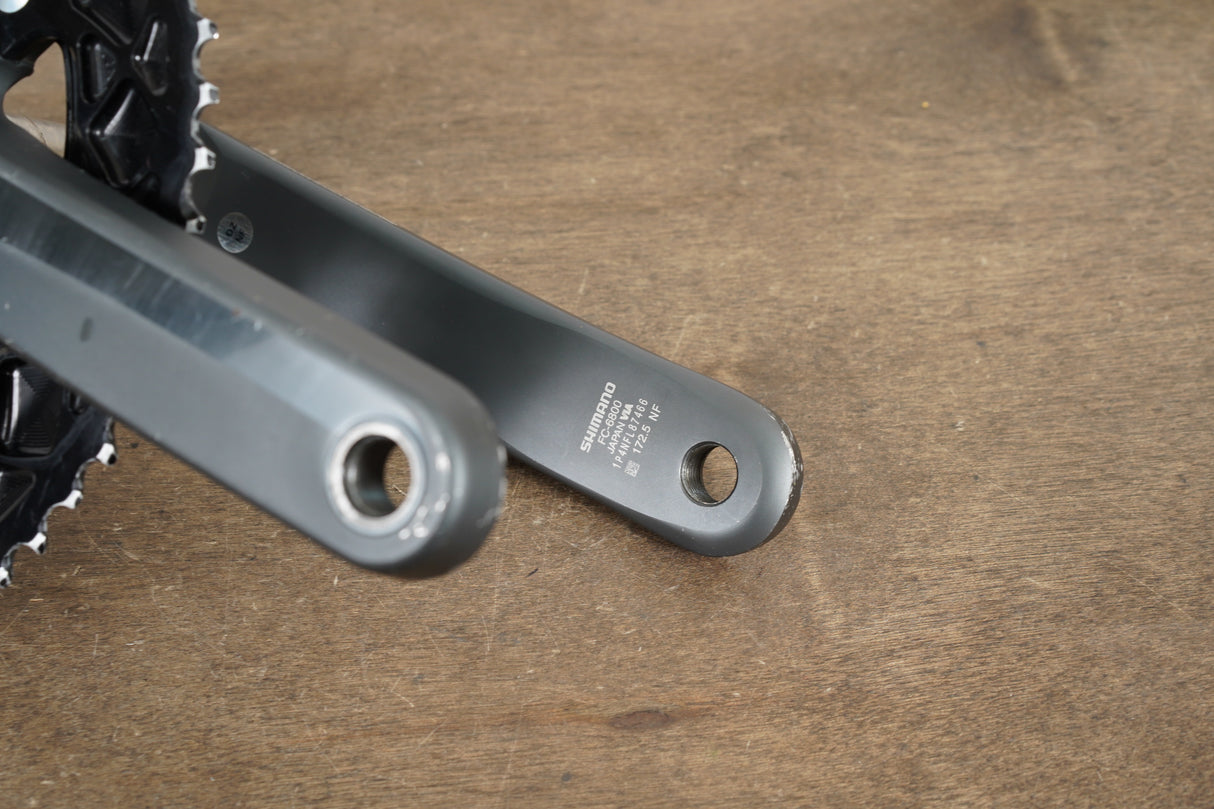 172.5mm 52/36T Shimano Ultegra FC-6800 AbsolutBlack Oval 11 Speed Crankset