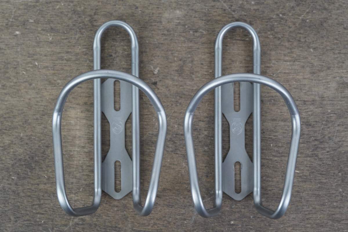 (2) Silca Sicuro Titanium Water Bottle Cages 64g