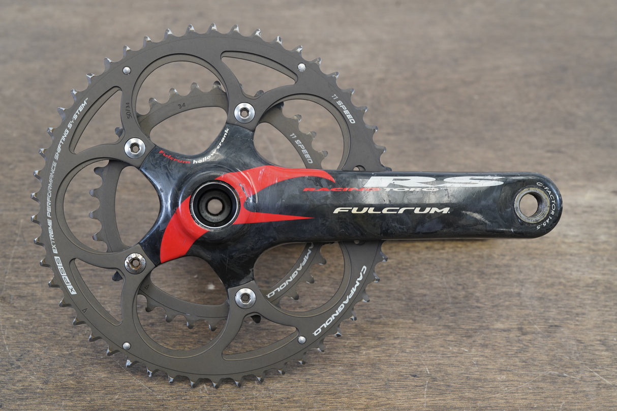 175mm 50/34T Fulcrum Racing RS 11 Speed Carbon Road Crankset 653g