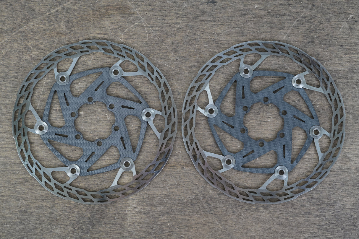 (2) 160mm Carbon-Ti X-Rotor 6 Bolt Disc Brake Road Gravel Rotors