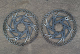 (2) 160mm Carbon-Ti X-Rotor 6 Bolt Disc Brake Road Gravel Rotors