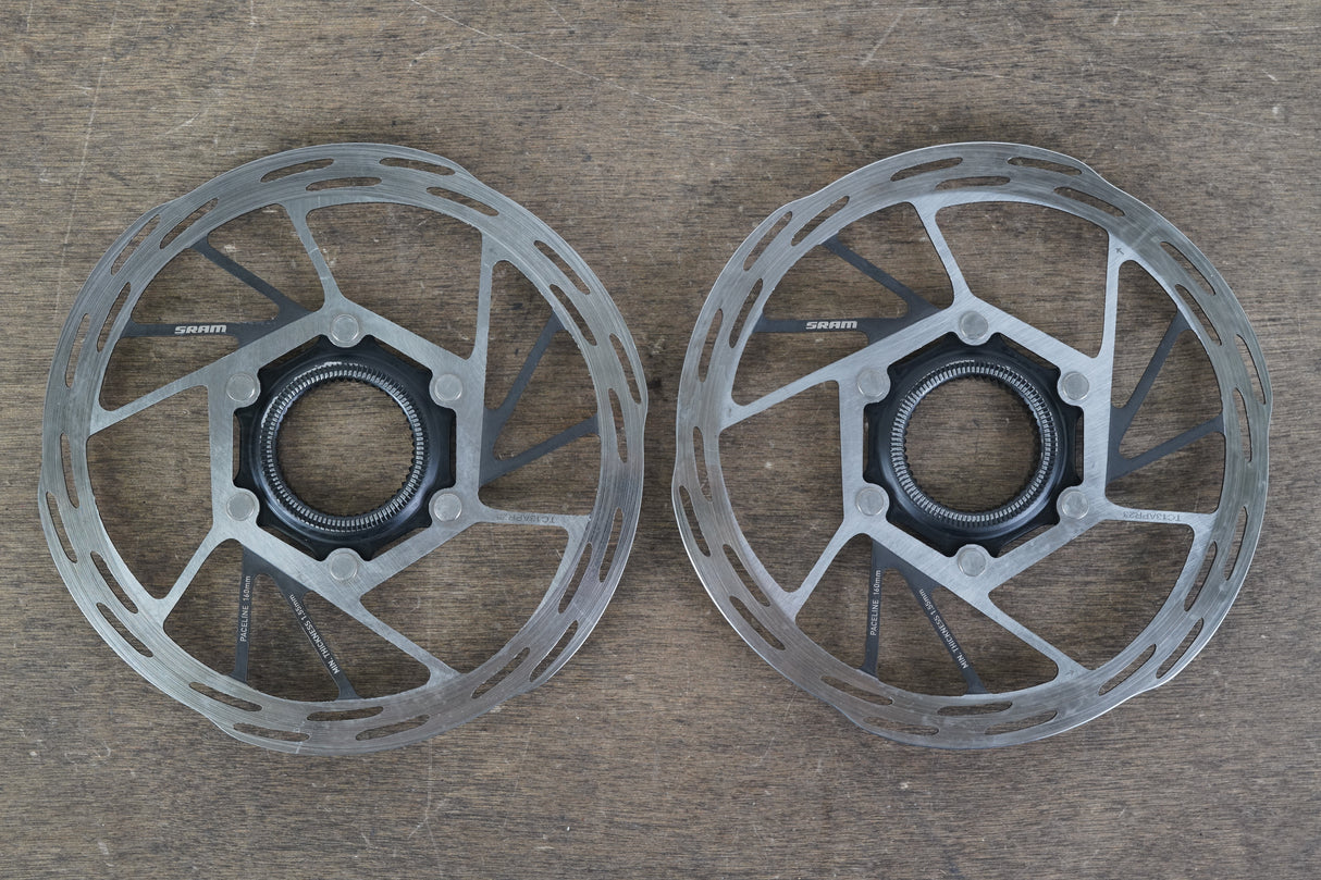 (2) 160mm SRAM PaceLine Center Lock Disc Brake Rotors